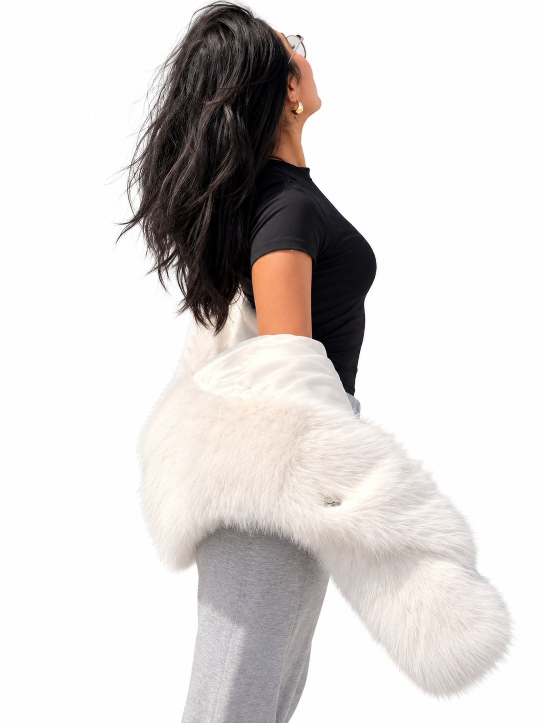 Veste Fourrure – Blanc 🤍