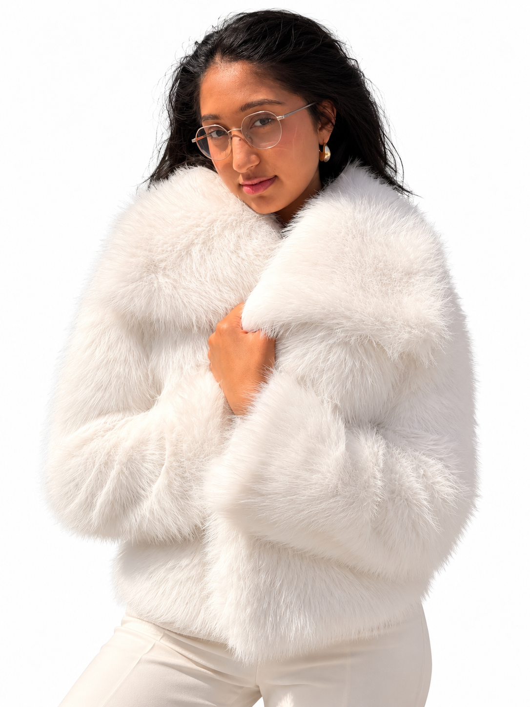 Veste Fourrure – Blanc 🤍